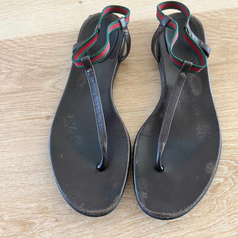 Gucci sandals Web Areia Women’s size 9 AUTHENTIC
